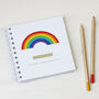 Personalised Rainbow Small Notebook, thumbnail 1 of 4