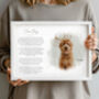 Personalised Pet Memorial Photo Poem Print, thumbnail 1 of 12