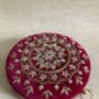 Hot Pink Circular Velvet Bangle Clutch Bag, thumbnail 2 of 7