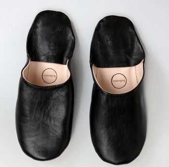 Women's Basic Moroccan Leather Slippers, 2 of 12