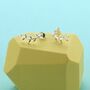 Vine Sterling Silver Stud Earrings, thumbnail 1 of 2