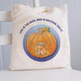 'Less Of The Grind' Autumn Guinea Pig Tote Bag, thumbnail 1 of 2