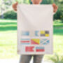 Personalised Sailing Flags Staycation Tea Towel, thumbnail 1 of 4