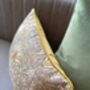 Pewter/Gold Snakeshead Morris 13' X 18' Cushion Cover, thumbnail 6 of 7