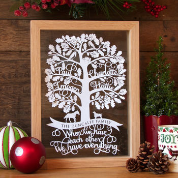 Personalised Family Tree Papercut, 3 of 3