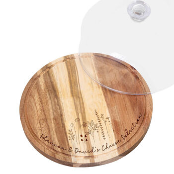 Personalised Cheese Board With Dome Lid, 4 of 7