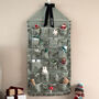 Personalised Green Gingham Ruffle Advent Calendar Velvet Bow, thumbnail 1 of 8