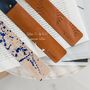 Navy And Tan Bookmark, thumbnail 5 of 5