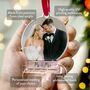 Personalised First Christmas Married Photo Ornament Gift, thumbnail 3 of 11