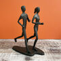 Jogging Couple Sculpture, thumbnail 1 of 4