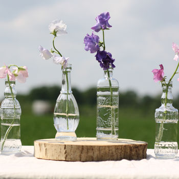 Set Of Six Glass Bottle Vases With Cork Stoppers, 8 of 8