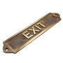 Personalised Exit Brass Plaque With Vintage Finish, thumbnail 3 of 12