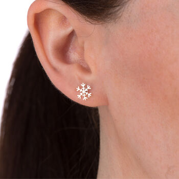 Sterling Silver Snowflake Jewellery Set, 6 of 9