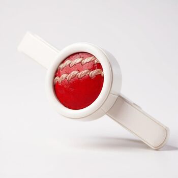 Personalised Cricket Ball Tie Slide/Bar, 2 of 7