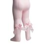 Baby Pink Jacquard Tights With Bow Detail, thumbnail 1 of 9