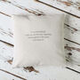 Personalised Forget Me Not Remembrance Cushion, thumbnail 2 of 3