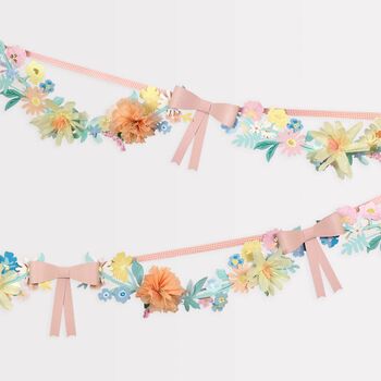 Flower And Bow Party Garland, 3 of 3