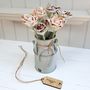 Christmas Flowers With Oak Tag And Zinc Jug, thumbnail 6 of 6