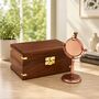 Personalised 7th Anniversary Gift Copper Desk Clock, thumbnail 7 of 12