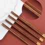 Personalized Wooden Chopstick Set – Christmas Gift, thumbnail 3 of 5