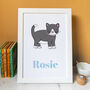 Personalised Children's Cat Print With Optional Frame, thumbnail 3 of 3