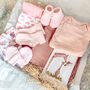 Luxury Hygge Pink Baby Letterbox Hamper, thumbnail 6 of 6