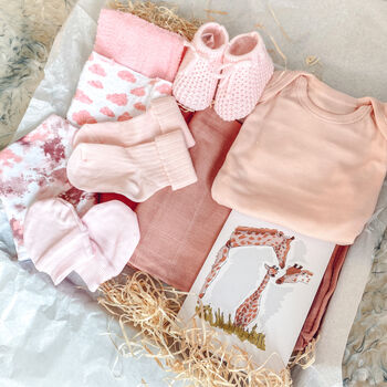 Luxury Hygge Pink Baby Letterbox Hamper, 6 of 6
