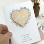 Wooden Heart Mother's Day Card, thumbnail 5 of 6