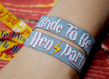 Hen Party Wristbands Favours Brides Witches, 8 of 12