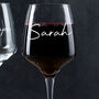 Personalised Engraved Wine Glass Gift For Wife Girlfriend, thumbnail 1 of 6