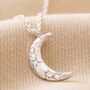 Crystal Crescent Moon Necklace, thumbnail 6 of 12