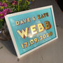 Date Personalised Letter Gold And Glass Sign, thumbnail 4 of 10