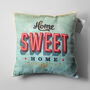 Retro Home Sweet Home Soft Cushion Cover, thumbnail 5 of 7