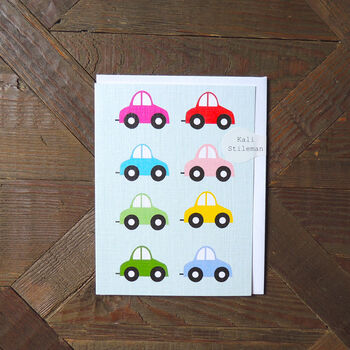 Mini Cars Greetings Card, 3 of 3
