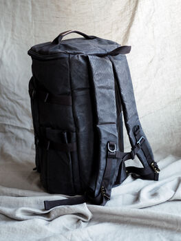 Waxed Canvas Camera Backpack/Weekend Hold All, 3 of 12