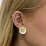 Chrysanthemum Earring In Ivory, thumbnail 2 of 3