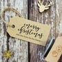 Personalised Merry Christmas Calligraphy Rubber Stamp, thumbnail 1 of 3