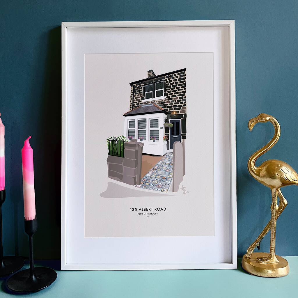 Personalised Portrait House Print, 1 of 9