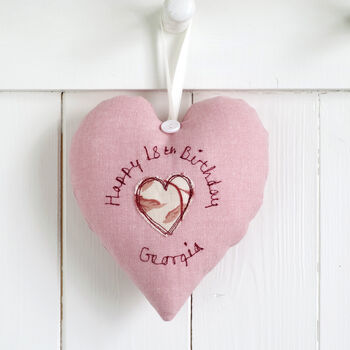 Personalised 21st Birthday Hanging Heart Gift For Her, 7 of 10