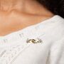 Gold And Silver Plated Floral Brooch, thumbnail 1 of 4