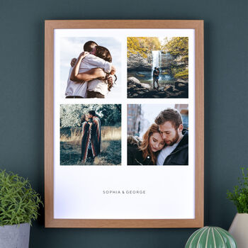 Personalised Four Photos Couples Print, 3 of 7