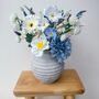 Blue And White Artificial Flower Arrangement, thumbnail 4 of 6