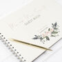 Personalised Floral Wedding Guest Book, thumbnail 2 of 7