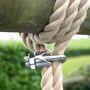 Personalised Oak Rope Tree Swing, thumbnail 9 of 10