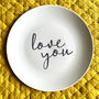 Love You Valentine's Day Plate, thumbnail 1 of 2