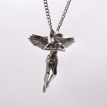 Angel Necklace Guardian Angel Pendant Stainless Steel, 2 of 6