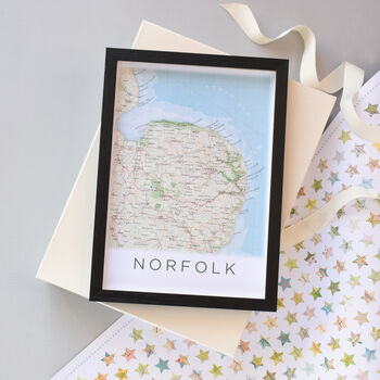 Framed And Personalised Bude Map Print, 5 of 5