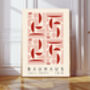 Bauhaus Mid Century Abstract Art Print, thumbnail 1 of 3