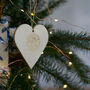 Christmas Illustrated Heart Hanging Decoration, thumbnail 4 of 6