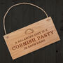 'A Balanced Diet Is A Cornish…' Oak Hanging Sign, thumbnail 1 of 3